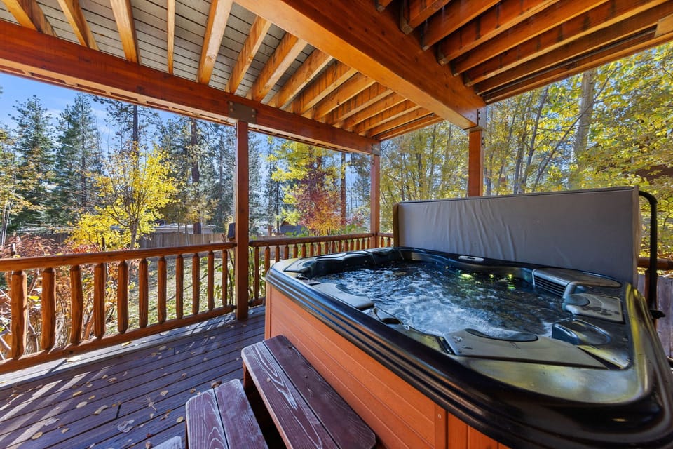Hot Tub on Back Porch