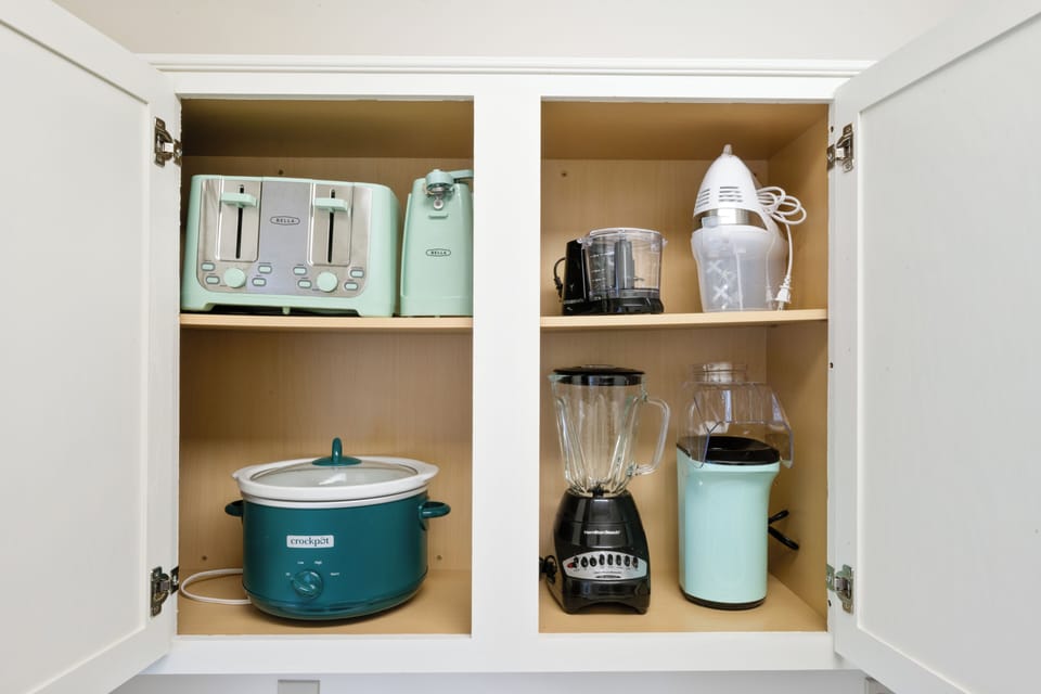 We have all our appliances in one area for ease
