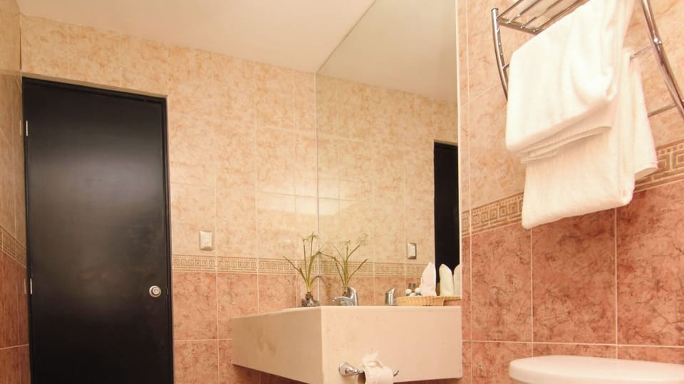 Start the morning with a clean vanity and fresh towels.