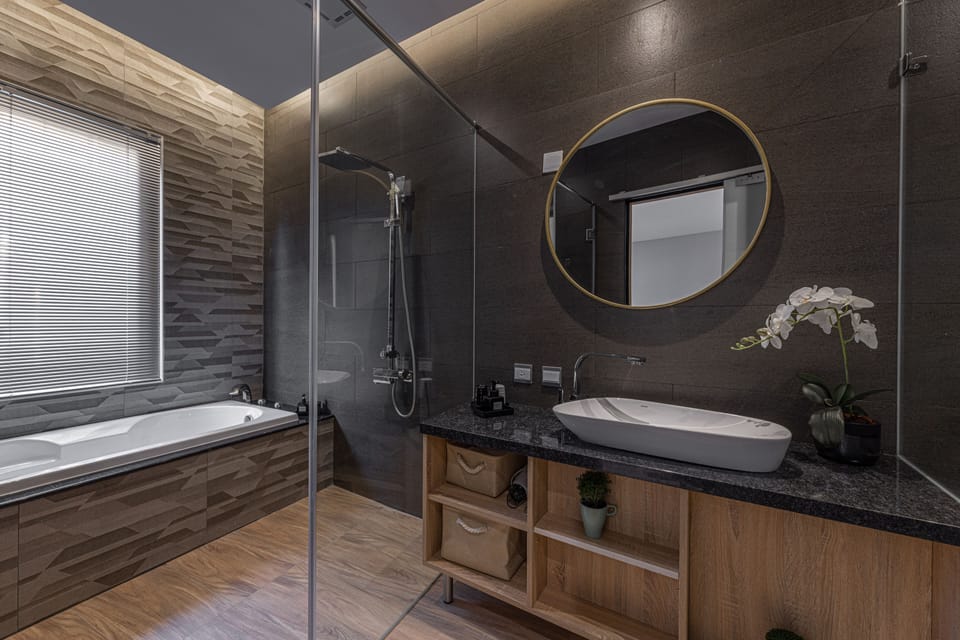 Shower, hydromassage showerhead, hair dryer, bidet