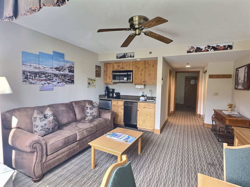 Newer Pull out Sofa and Kitchenette | Listed with @BookTraverse