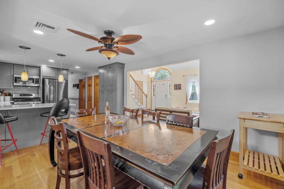 Dining area with seating for the whole family to gather