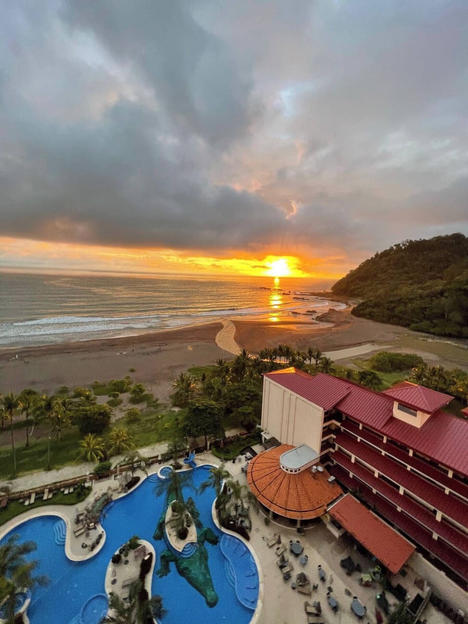 Drone aerial view of condo complex