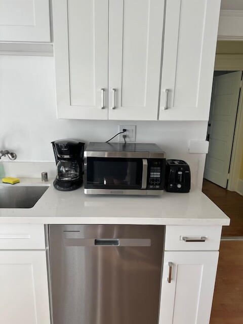 Modern kitchen cabinetry and prep area