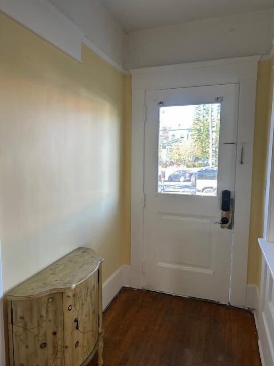 Entry hallway with clean, bright design