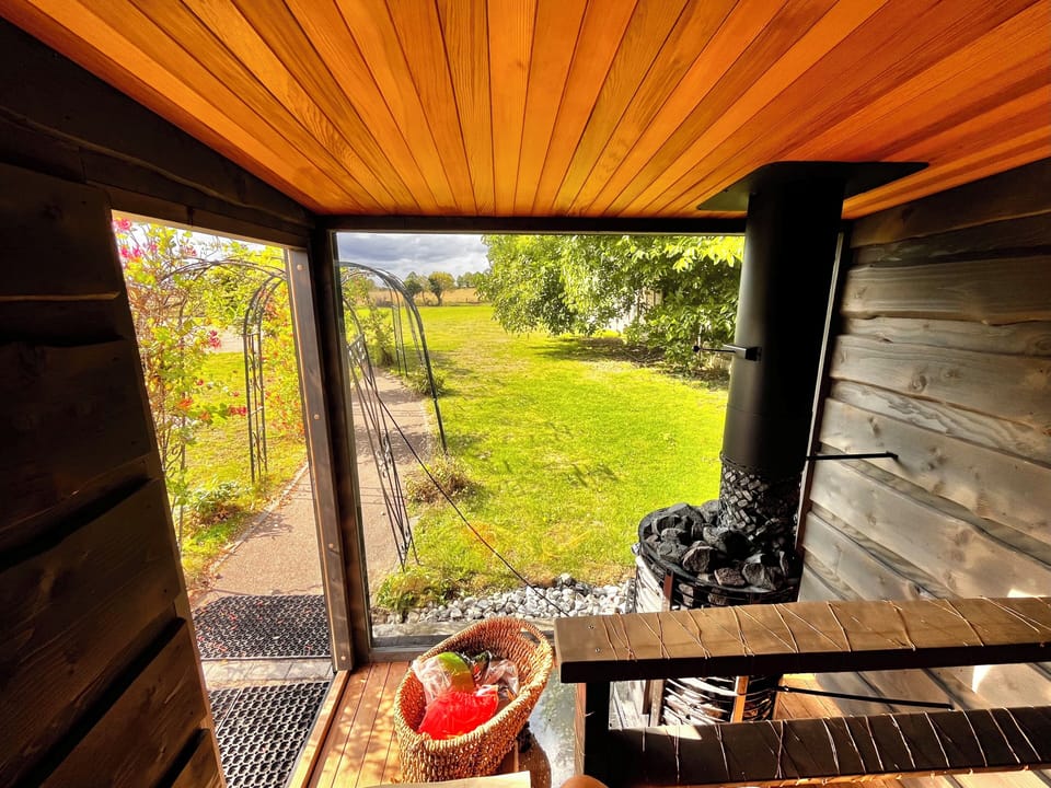 View from the sauna