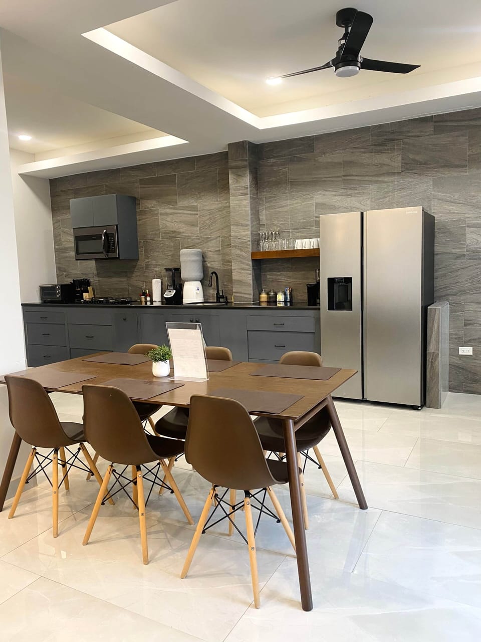 Dining Table with Kitchen view