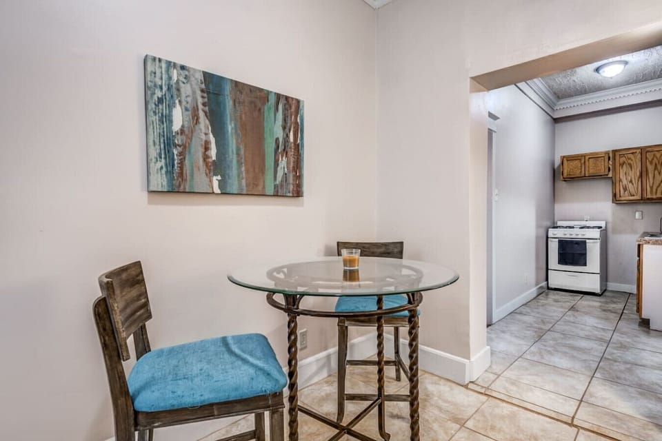 Enjoy casual dining steps away from the kitchen.