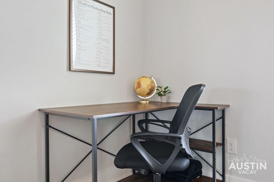 Work it out in style at your private desk.