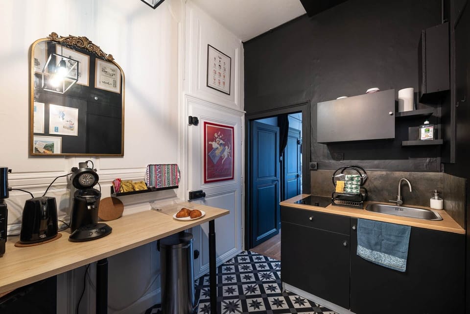 The kitchenette
