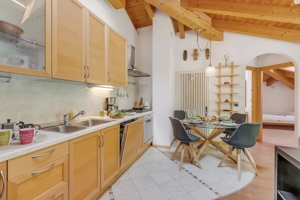 Kitchen and dining area