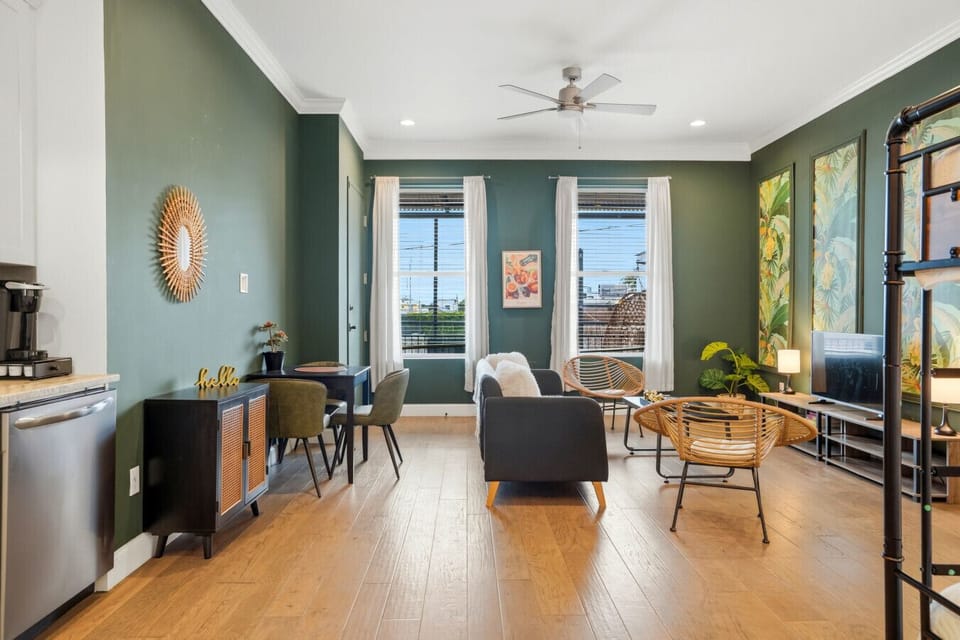 View of bright and open living and dining area