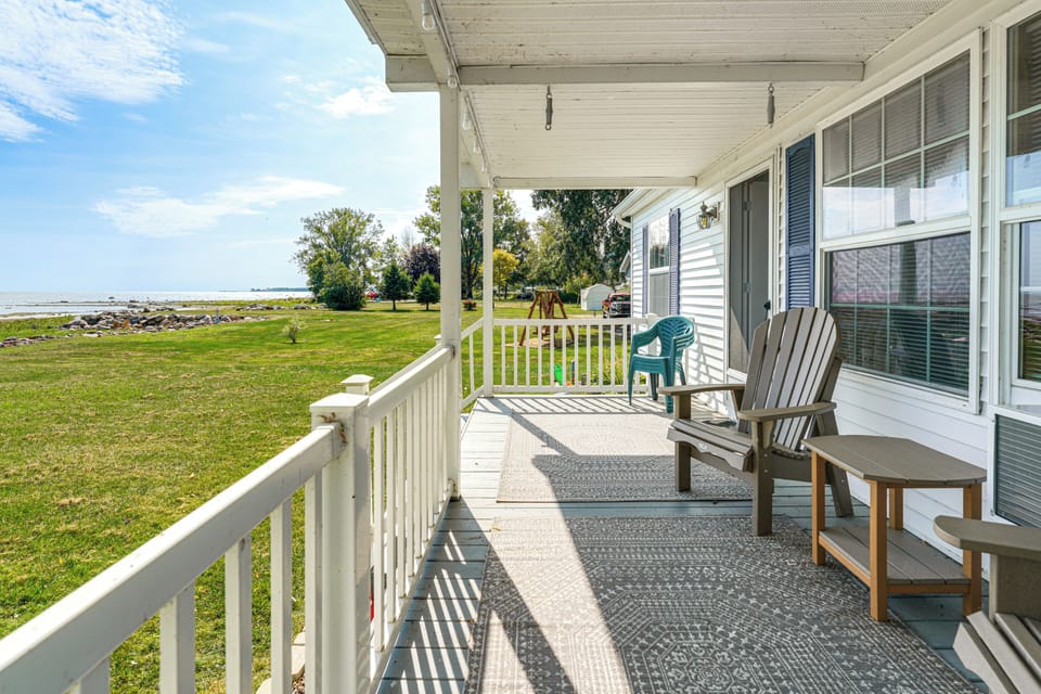 Covered Deck | Seating | Lake Views