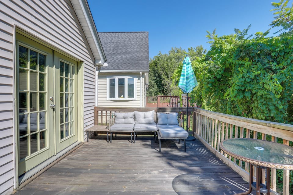 Deck | Lounge Furniture | Grill | French Creek Views