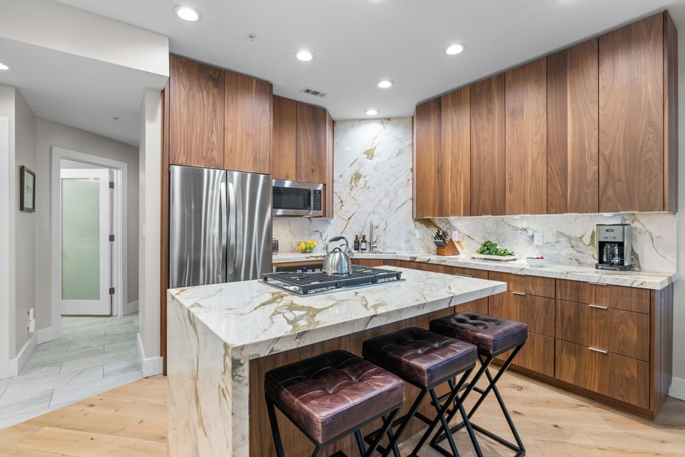Sleek, modern kitchen.