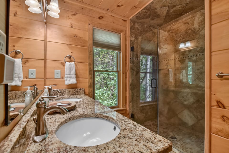 Stand up shower in the Master bedroom