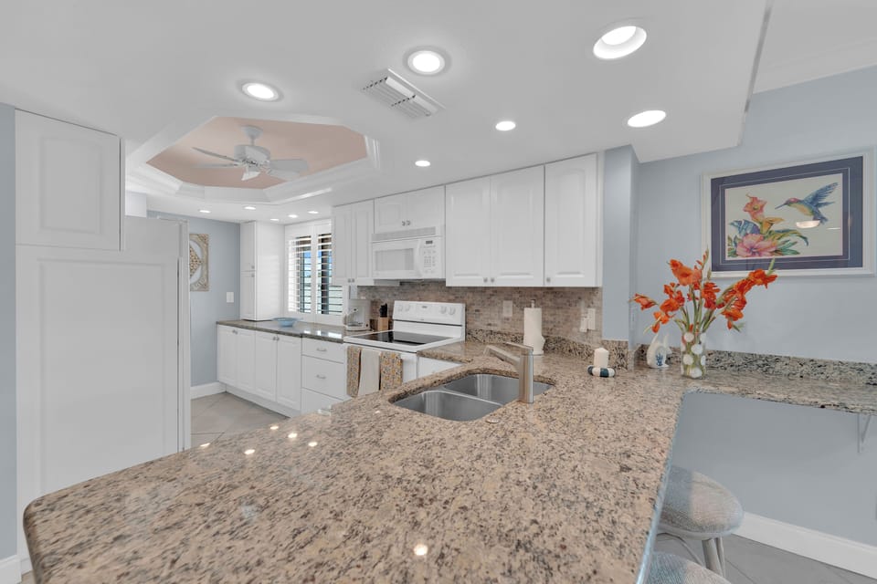 Sit at the bar in your vacation condo