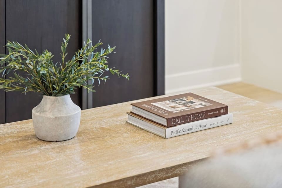 Modern living space with open layout and chic décor.