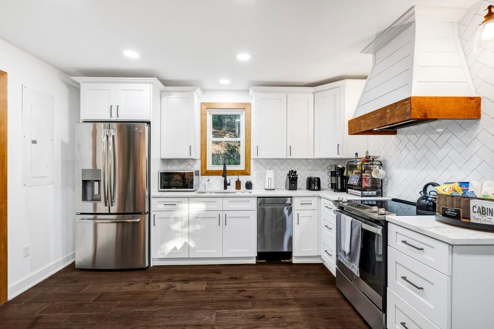 Modern kitchen stocked for your culinary needs