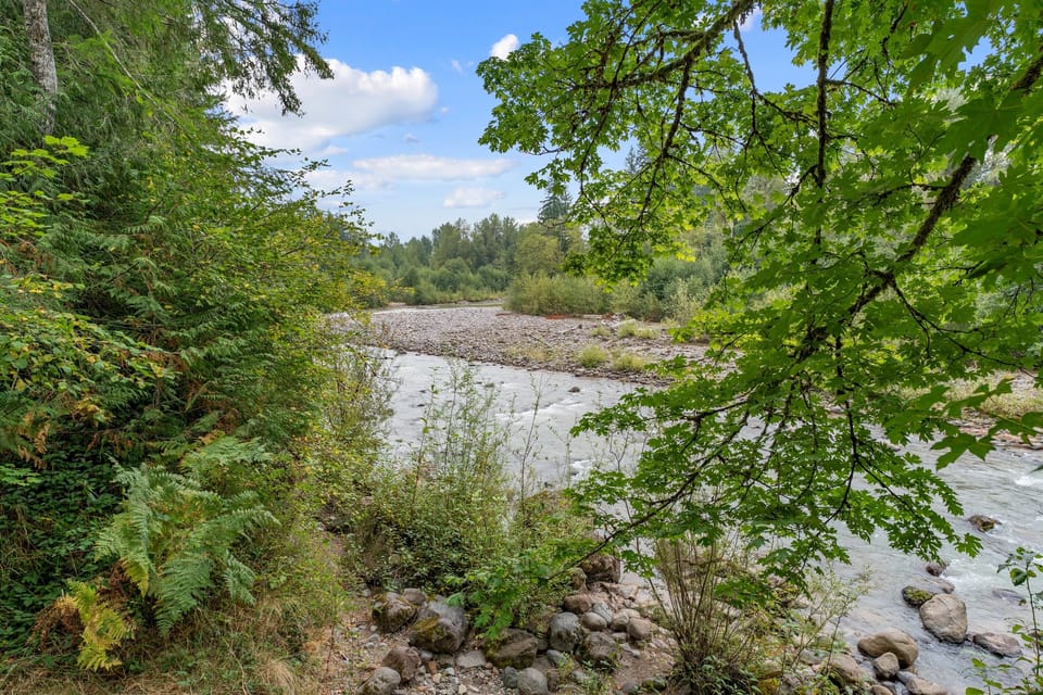 Just steps from the Cabin: Embrace nature's beauty while listening to the soothing sounds of the Sandy River.