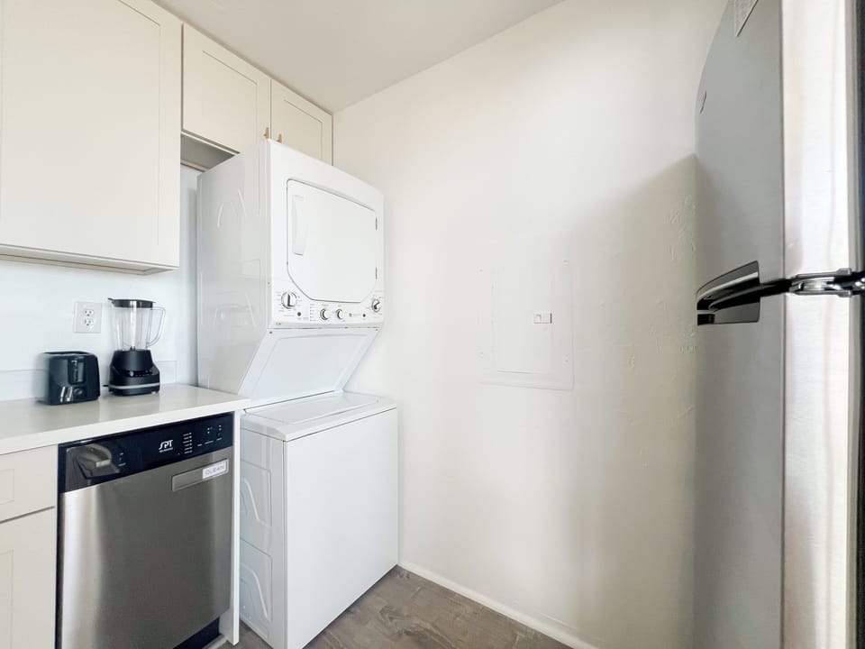 Love the convenience of in-unit laundry!
