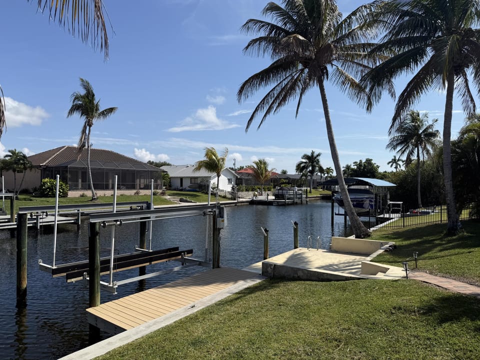 Boat slip South view 