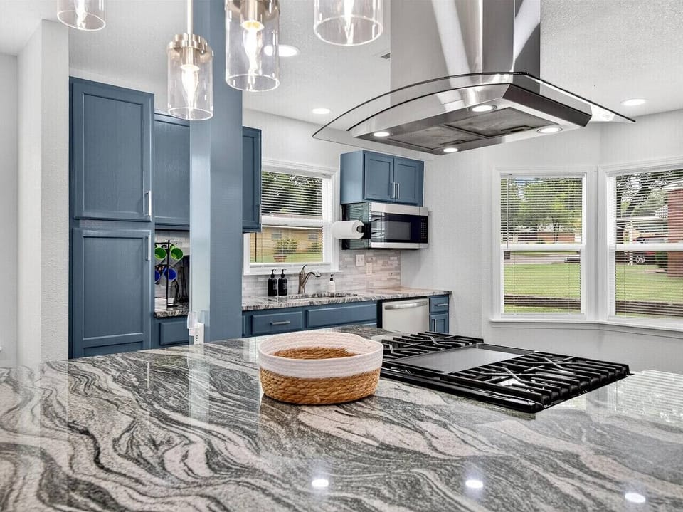 This kitchen island is even more beautiful in person!