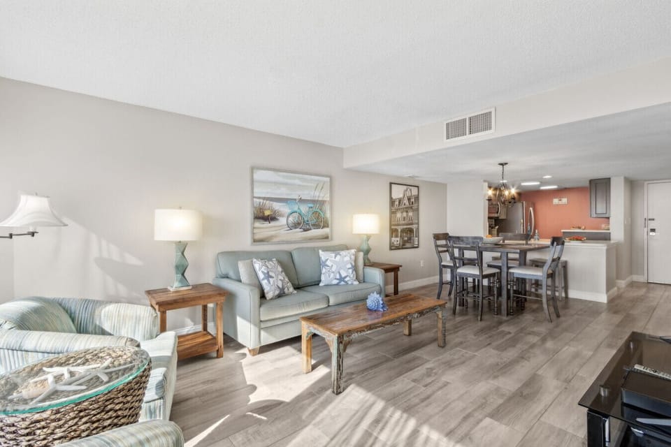 Spacious living room with lots of natural light