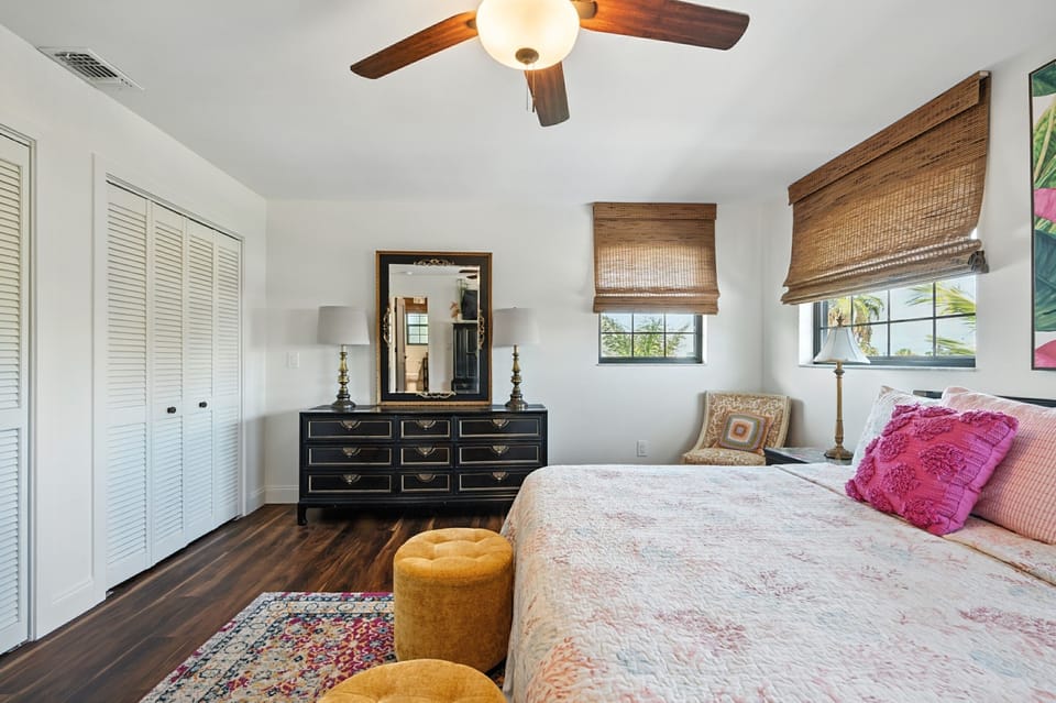 Primary bedroom with King bed