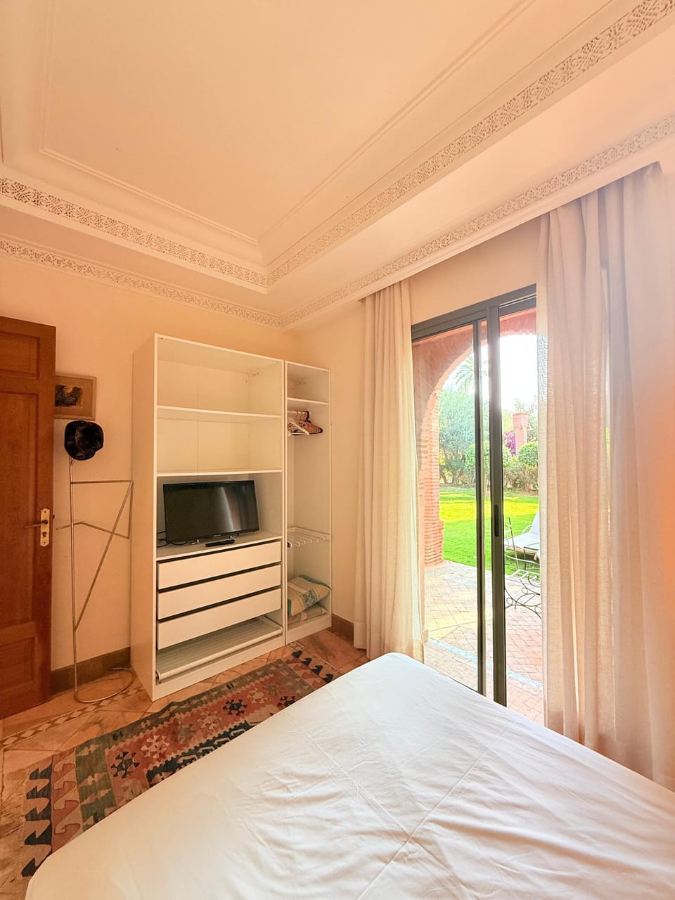 Garden-facing room with natural light
