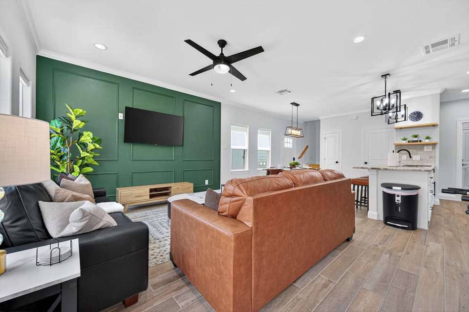 Bright and airy living room with modern décor and plenty of natural light.
