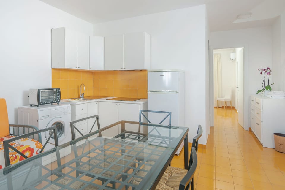 Panoramic Apartment, 2 Bedrooms, Patio, Sea View | In-room safe, desk, free WiFi, bed sheets
