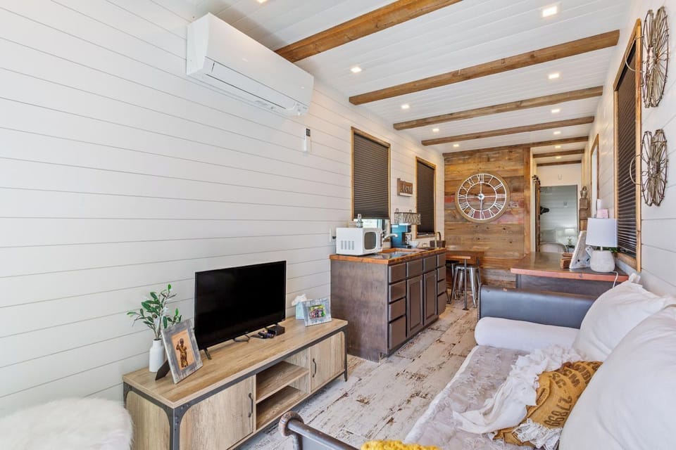 Tiny home relaxation area