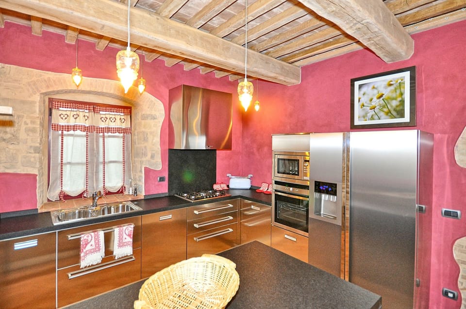 Panoramic Villa, 6 Bedrooms (Villa Ferdinando) | Private kitchen | Full-size fridge, microwave, stovetop, espresso maker