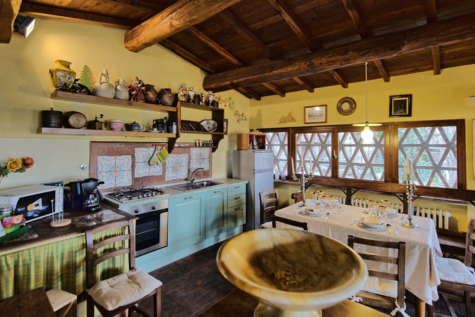 Villa, 3 Bedrooms, Hill View (Casa Vania) | Private kitchen | Full-size fridge, microwave, stovetop, dishwasher