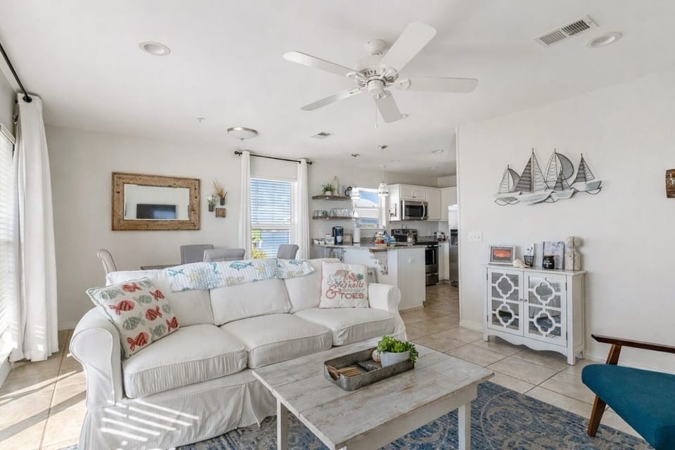 Easily refresh during a long trip with a full laundry room. 