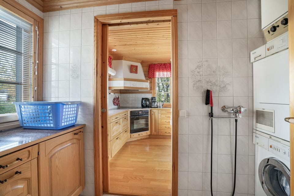 Keep your clothes fresh throughout your stay with the convenience of an in-house washing machine and dryer.