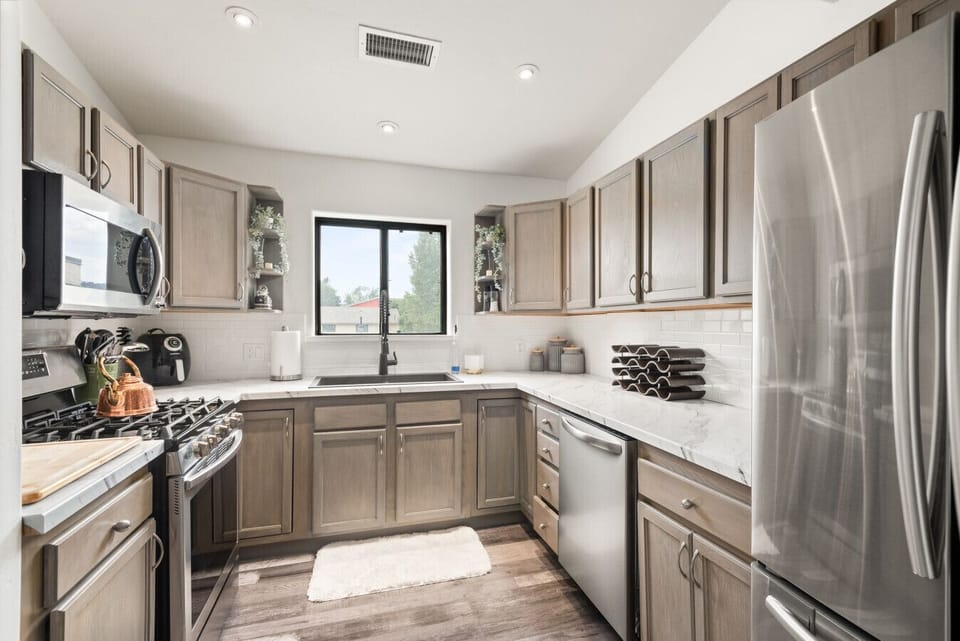 Fully stocked kitchen