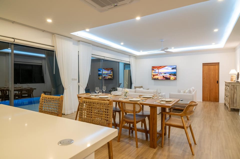 Villa, Patio, Sea View | Living area | TV