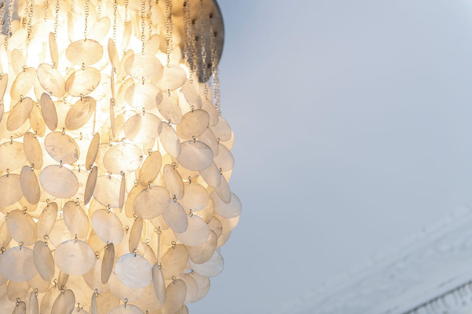 chandelier in Bedroom 1