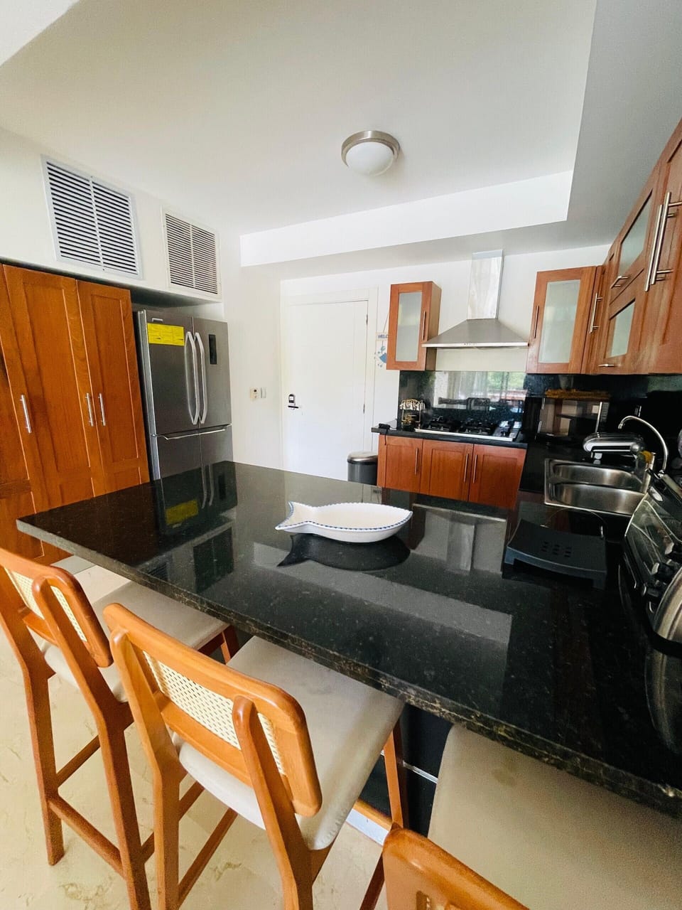 Apartment, Pool View | Private kitchen | Coffee/tea maker