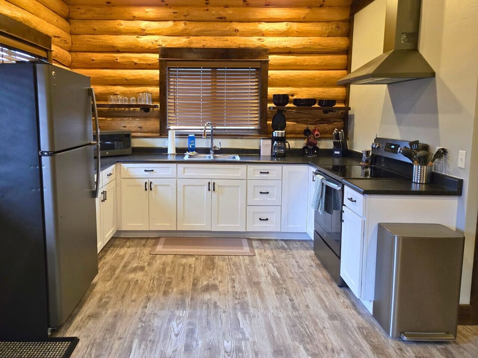 Kitchen with all the basics needed