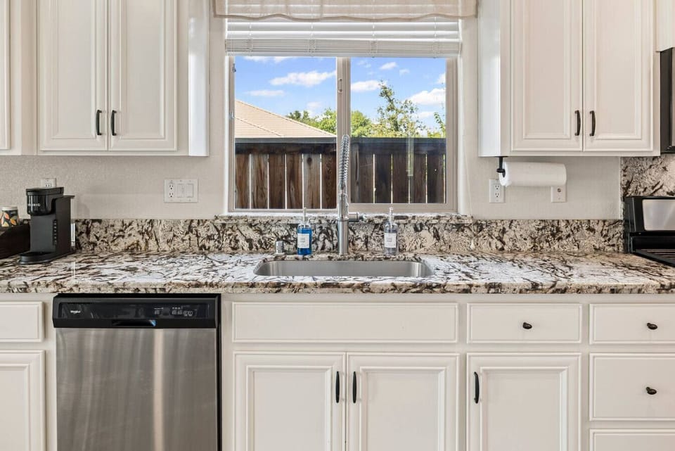 Start your mornings with fresh coffee in a bright, inviting space.