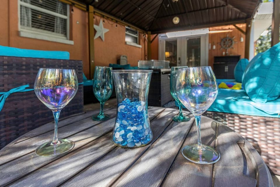 Share drinks and laughter in this inviting outdoor space.