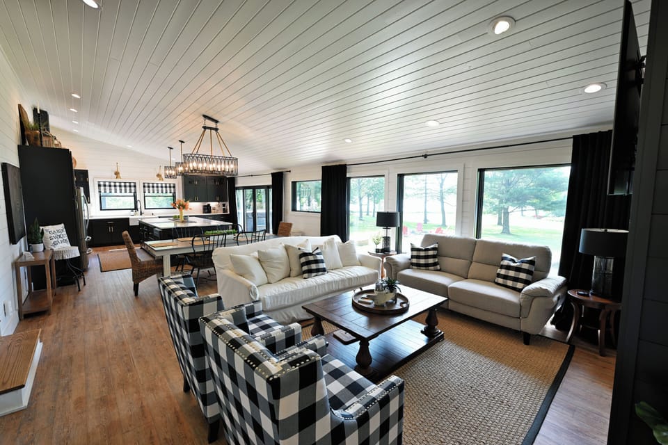 House, Multiple Beds, Hot Tub (The Namakagon Lakehouse) | Living area