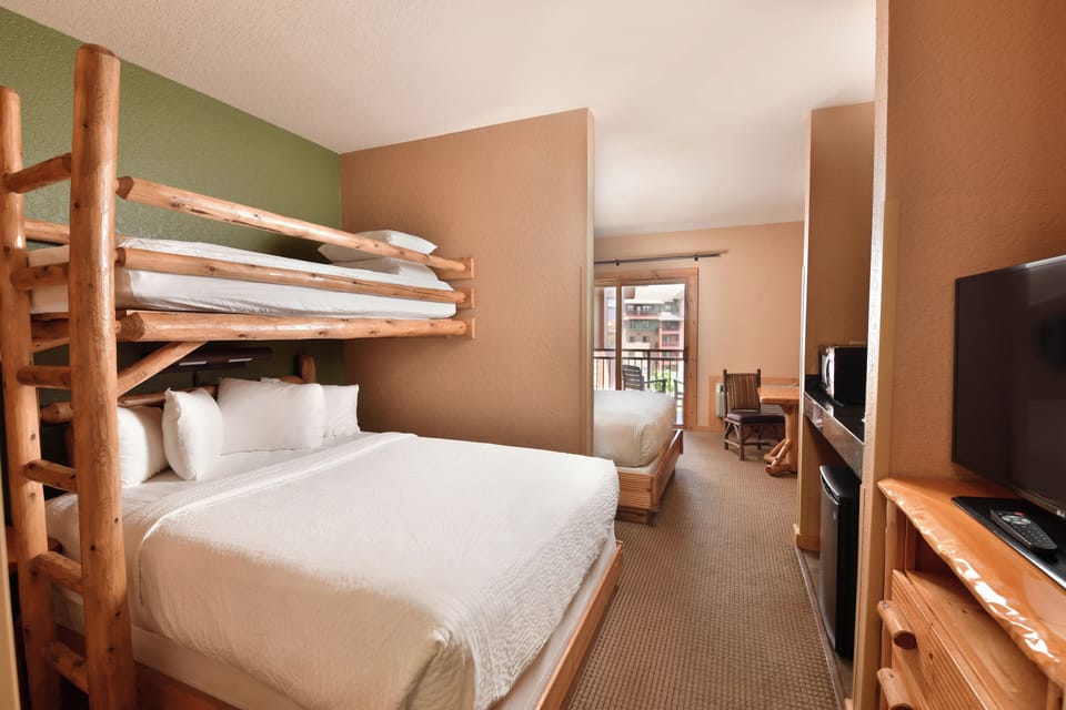 In-room safe, desk, iron/ironing board, free cribs/infant beds