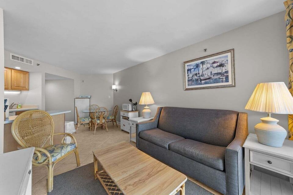 Living Room and Dining Area.