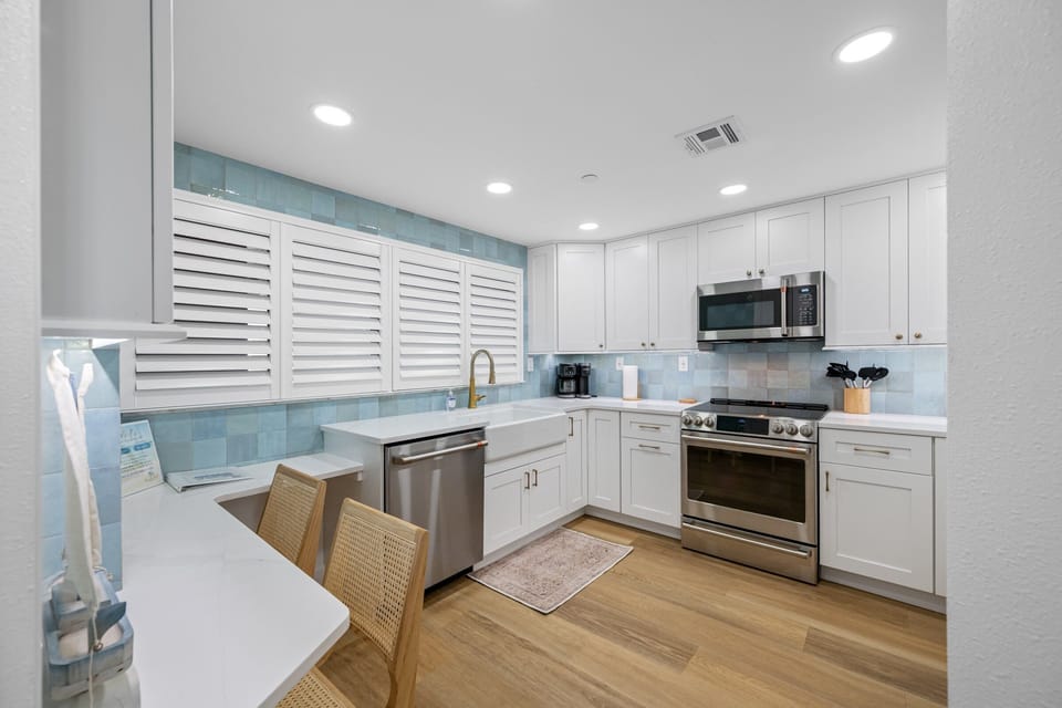 Brand new kitchen with gorgeous tile