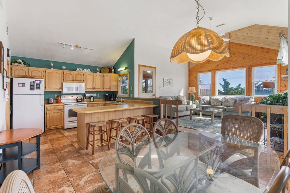 Share family meals and laughter around the spacious dining table with seating for everyone.