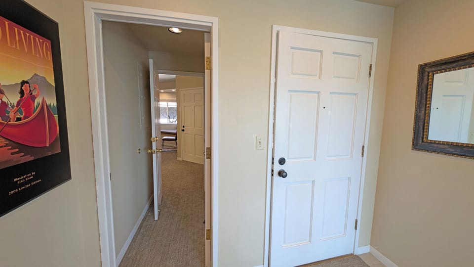 This hall locks off so you can enjoy your stay